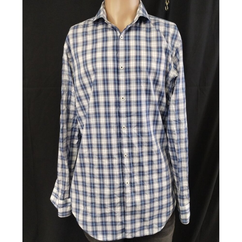T.M Lewin Men's Multicolor Shirt/Button Up Size16/35 SKU3381